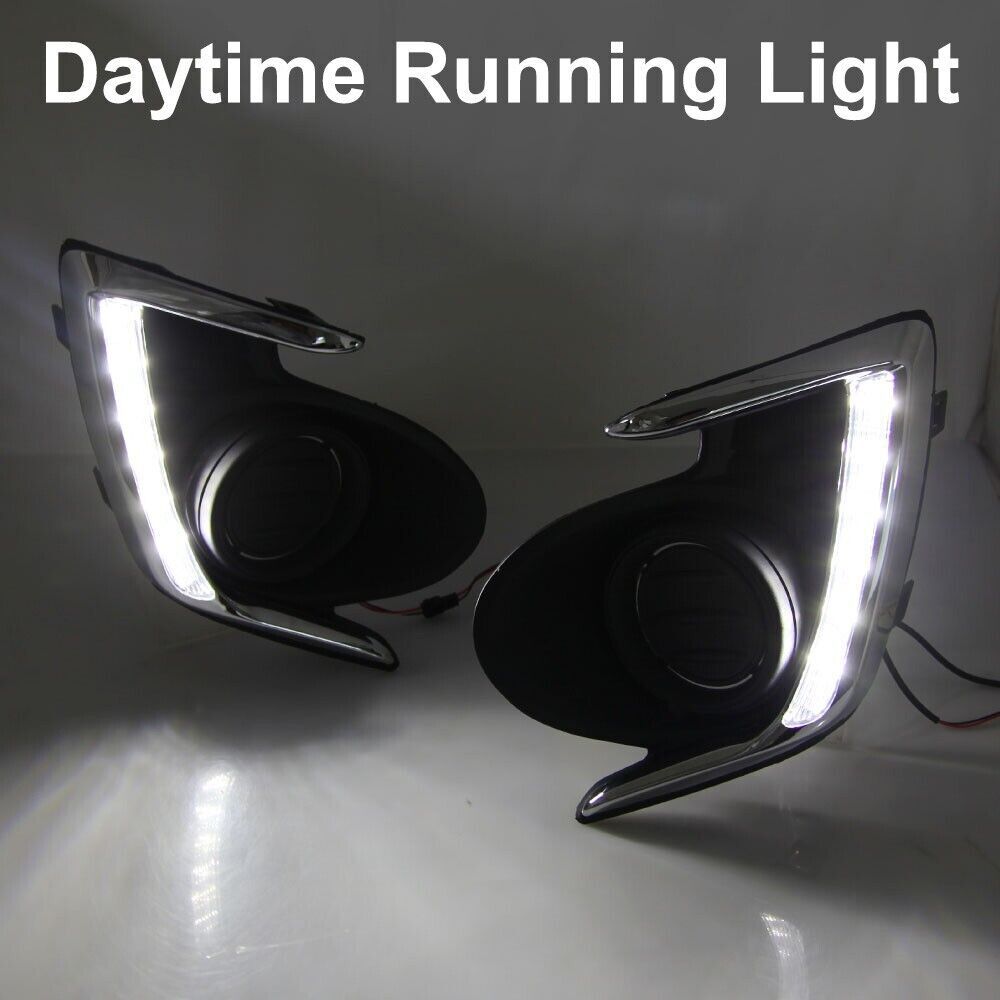 DRL LED Daytime Running Light Fog Lamps for Mitsubishi Attrage/Mirage G4 12-2019