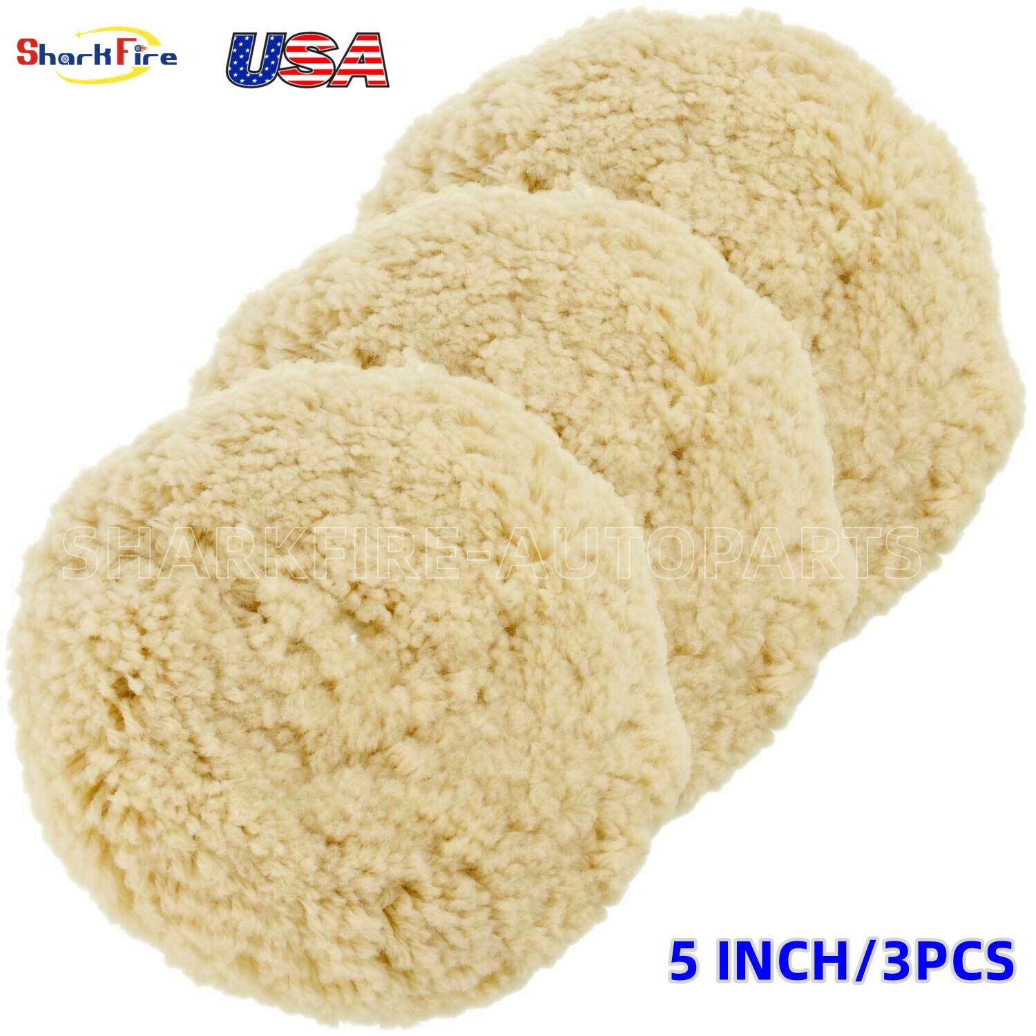 Packaged 5-inch wool polishing pad - Detail polishing pad polisher buffer