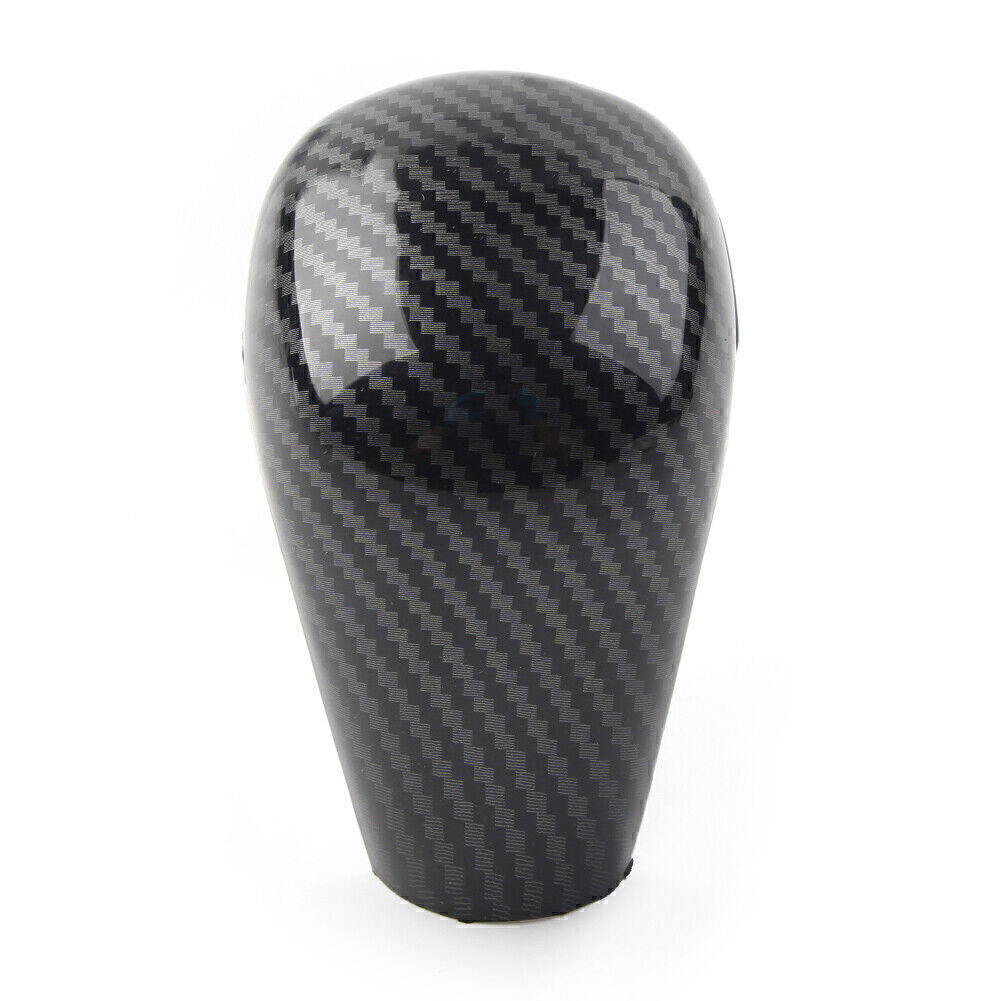 Carbon Fiber Style Console Gear Shift Knob Cover Trim for Mazda 3 Axela 2020-21