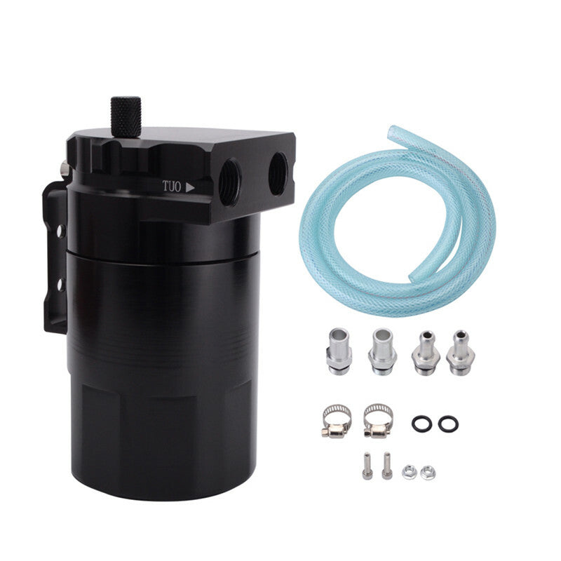 Car Oil Catch Can Tank For Petrol Diesel Turbo Tank Reservoir Filter 11/13/15mm