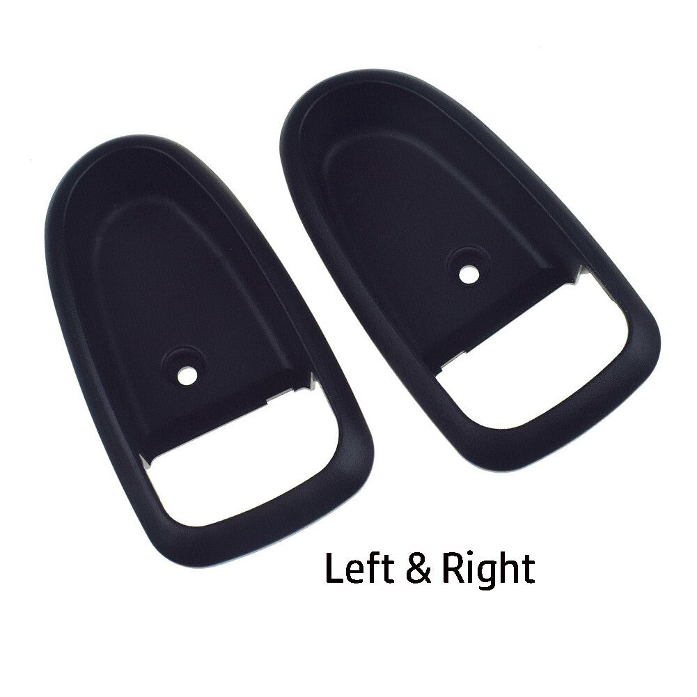 Black Plastic Door Handle Cover Trim for Hyundai for Elantra Interior Pack of 2