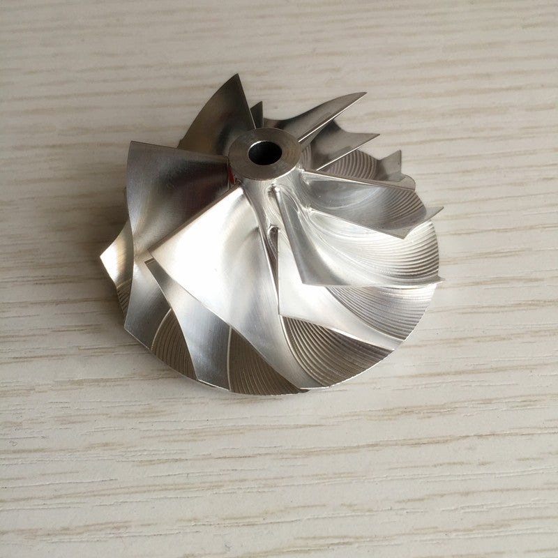TD04HL 19T 46.02/58.00 mm 6+6 Blade 49189-X Turbine Billet Compressor Wheel