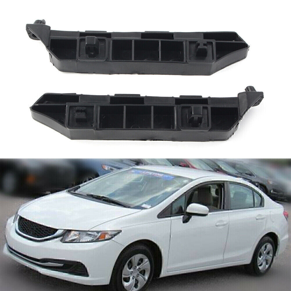 2PC Front Bumper Brackets Beam Retainer Support LH RH Fit for CIVIC Sedan 2012-15 wi