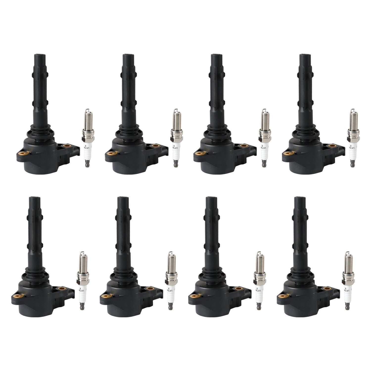 8X Ignition Coils + 8X Spark Plugs fits for Mercedes-Benz SL550 S550 G550 CL550 E550