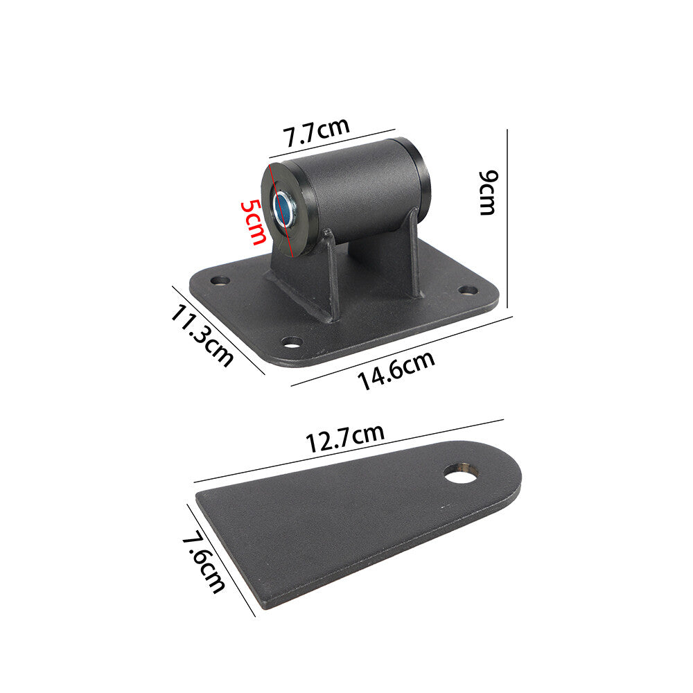 Universal engine motor mount conversion adapter for LS1 LS2 LS3 LS6 LS7 Black
