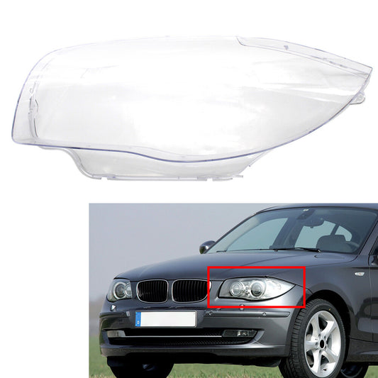 Headlight Lens Headlamp Shell Cover for BMW 1 Series E81 E82 E87 E88 1M 03-11