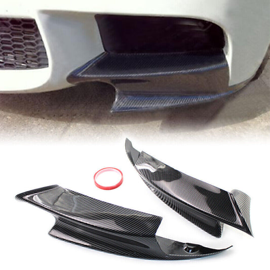 Carbon Fiber Style Front Bumper Splitters Lip Fit for BMW E92 M3 2008-2013 2012 2011