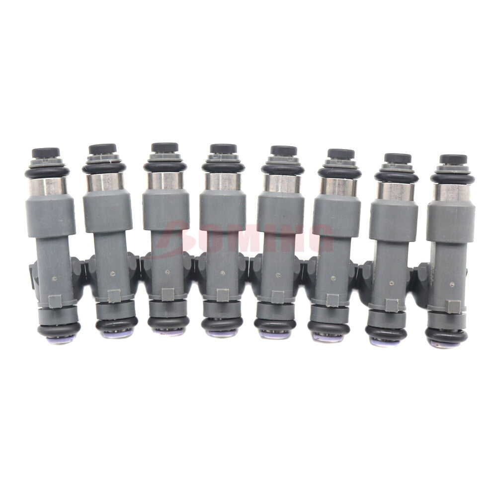 8-piece fuel injector set 16600-ZH00A for Nissan Titan Flex Fuel 2005-2006 5.6L V8, new.