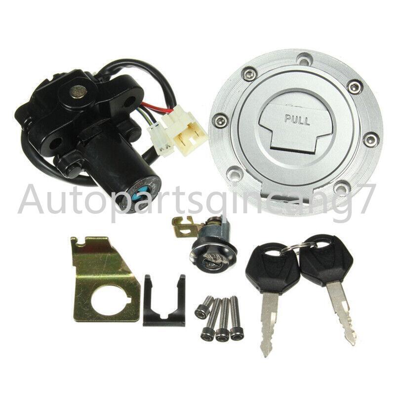 Motorcycle Electrical Ignition Switch Fuel Gas Cap Cover for Seat Lock Key Assembly