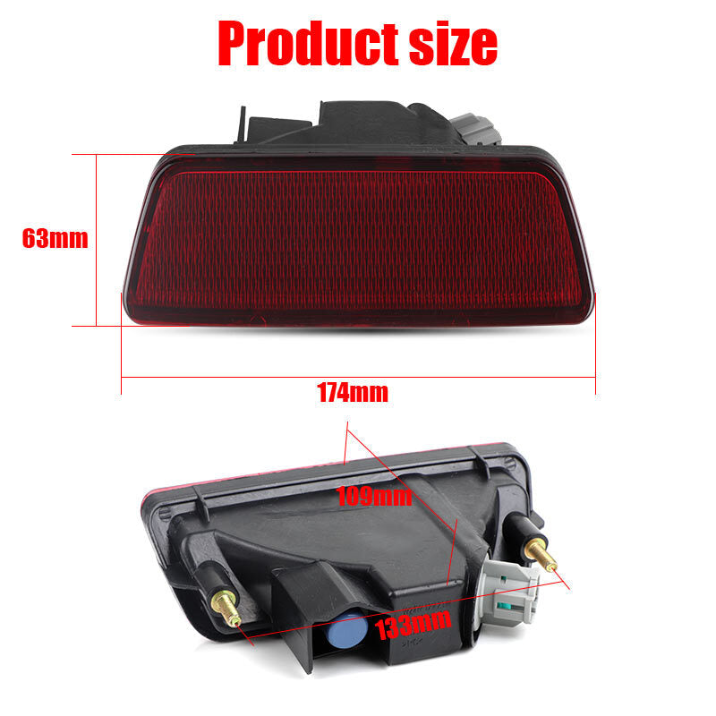 Car Rear Bumper Fog Lamp Brake Light for Nissan Juke Rogue X-Trail T32 2014-2018