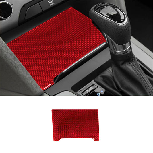 Red Carbon Fiber Storage Stickers Cover Trim for Hyundai for Elantra 2016-2018