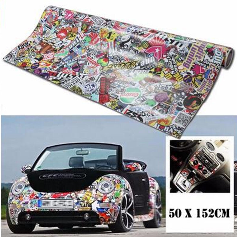 DIY Sticker Bomb Decal Vinyl Roll Car Skate Skateboard Laptop Luggage Decoration