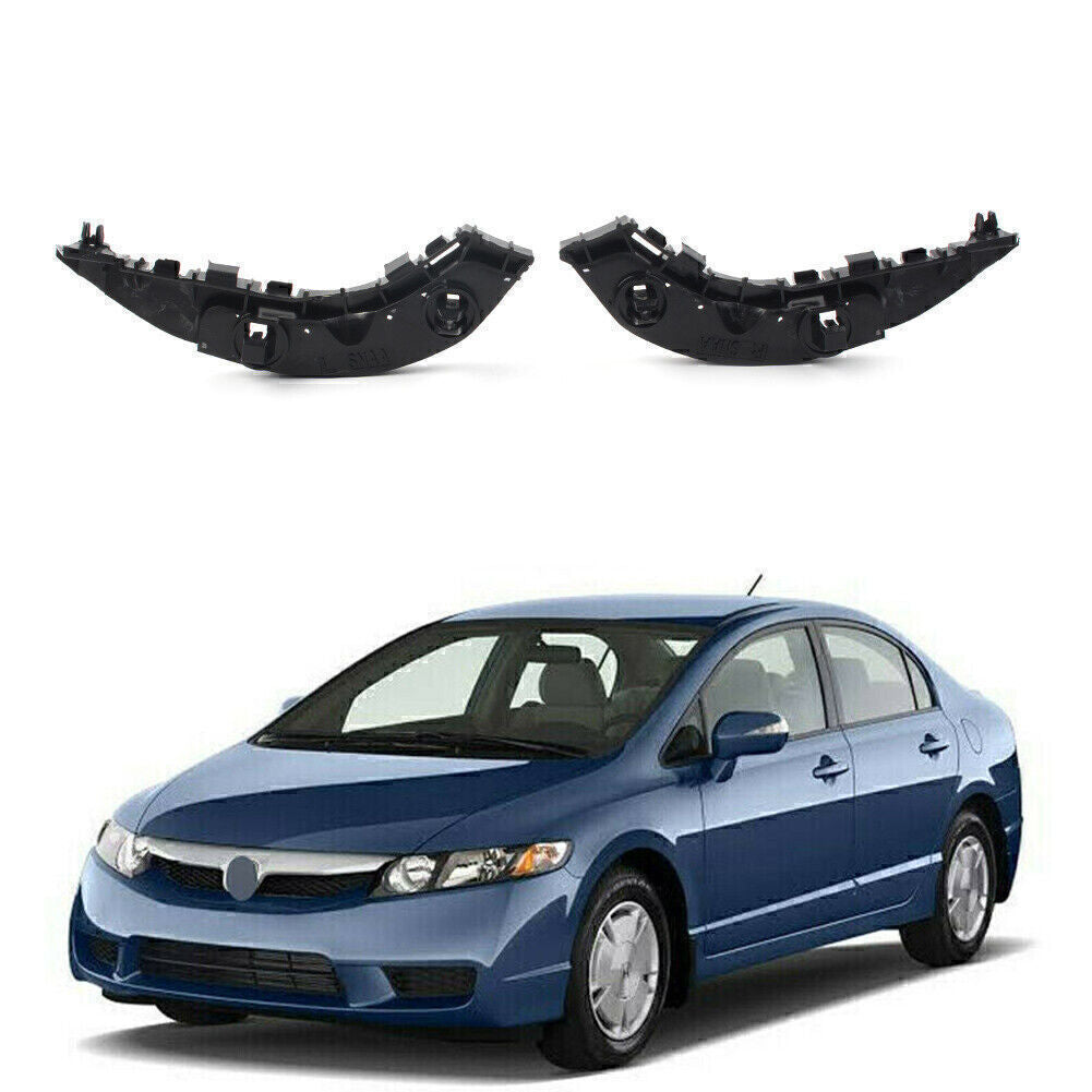 2x Front Bumper Retainer Bracket Support LH RH Fit 2006-2011 for Honda for Civic Sedan