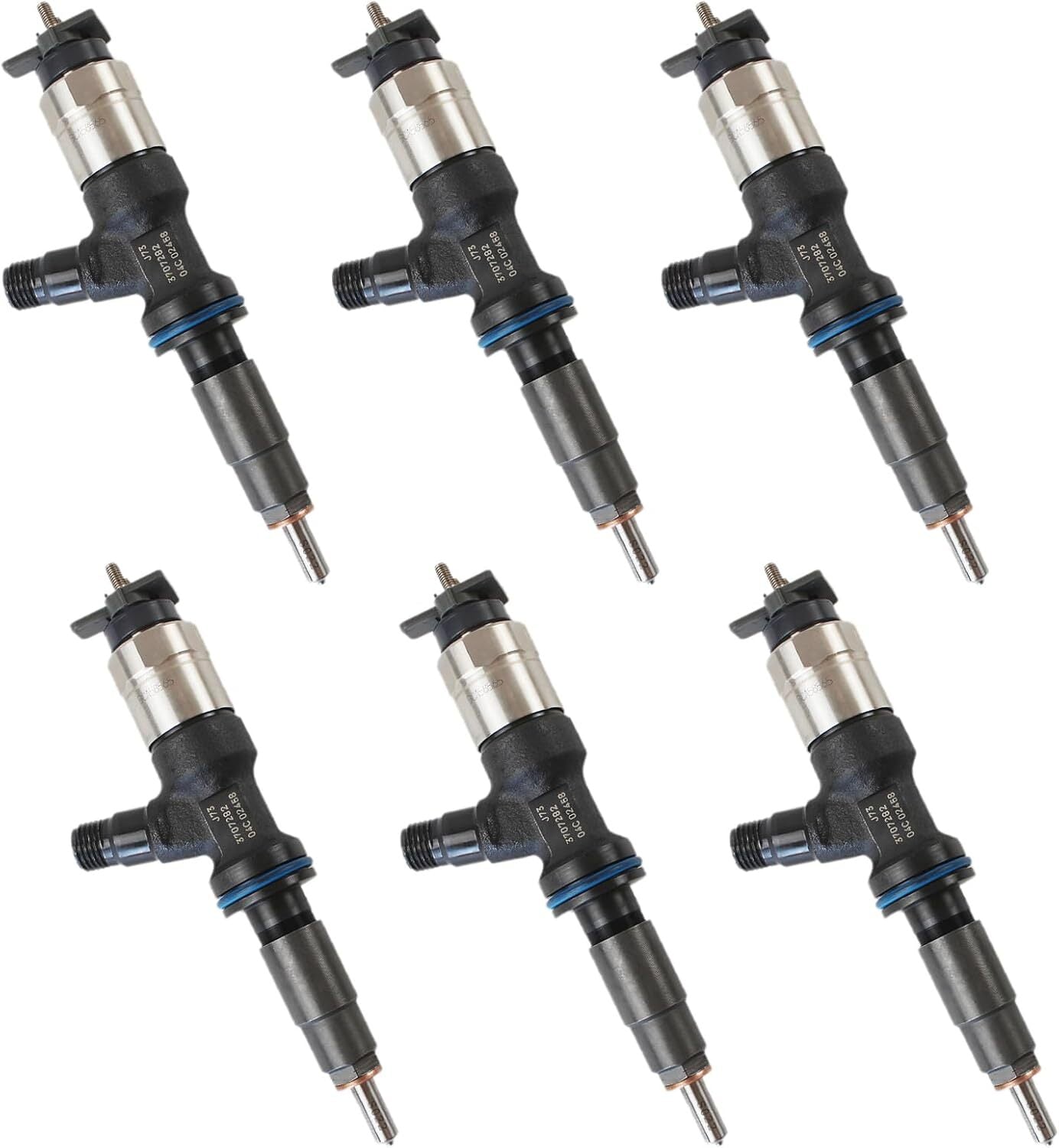 6X Fuel Injector 370-7282 20R-2478 for CAT C6.6 C7.1 Engine 320E 323E Excavator