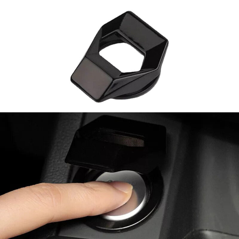 1PC Black Car Engine Start Stop Push Button Switch Cover Trim Accessories