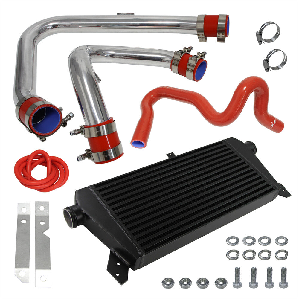 Upgrade Front Mount Intercooler Kit For 96-01 for VW for Passat for Audi A4 B5 1.8T Red
