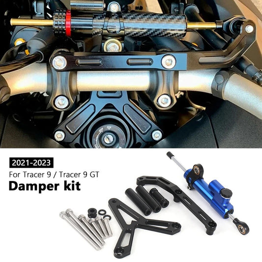 New for YAMAHA TRACER 9 GT 2021-2023 CNC Stabilizer Damper Mounting Bracket Kit
