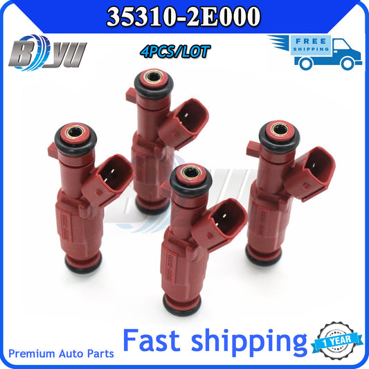 Kit of 4 35310-2E000 fuel injectors for Hyundai for Elantra 1.8L (2011, 2012, 2013-)
