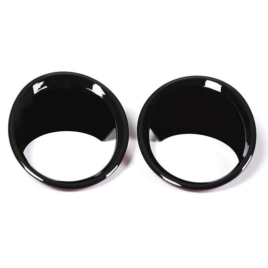 2-Piece Black Car Front Fog Light Cover Trim for BMW X1 F48 2016-2019