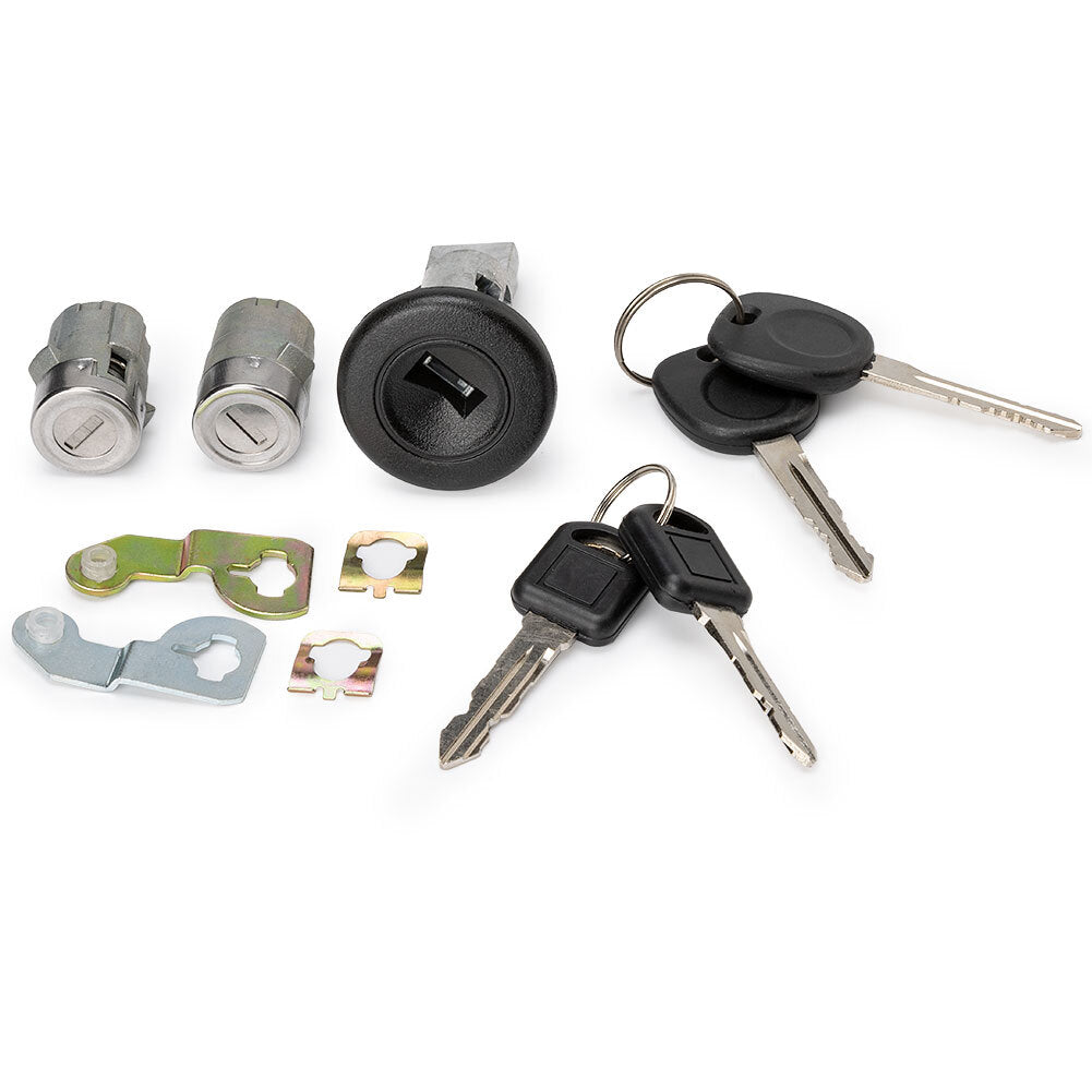 Ignition and door lock cylinder with key for universal SILVERADO TAHOE 2001-2005-2006