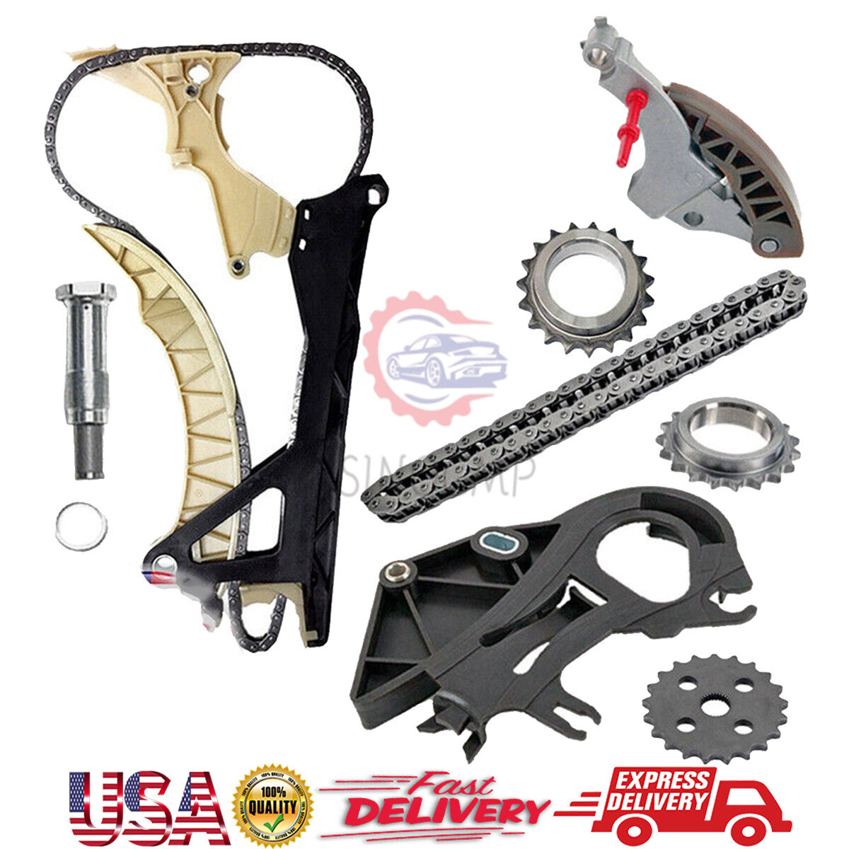 Oil Pump Guide Timing Chain Kit for BMW N46 E81 E87 N42 118i 120i 318i 320i 2.0L