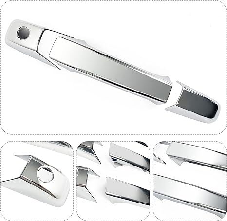 for 2007-2013 for Chevy Silverado for GMC for Sierra 1500 2500 3500 CHROME 2Dr Handle Covers