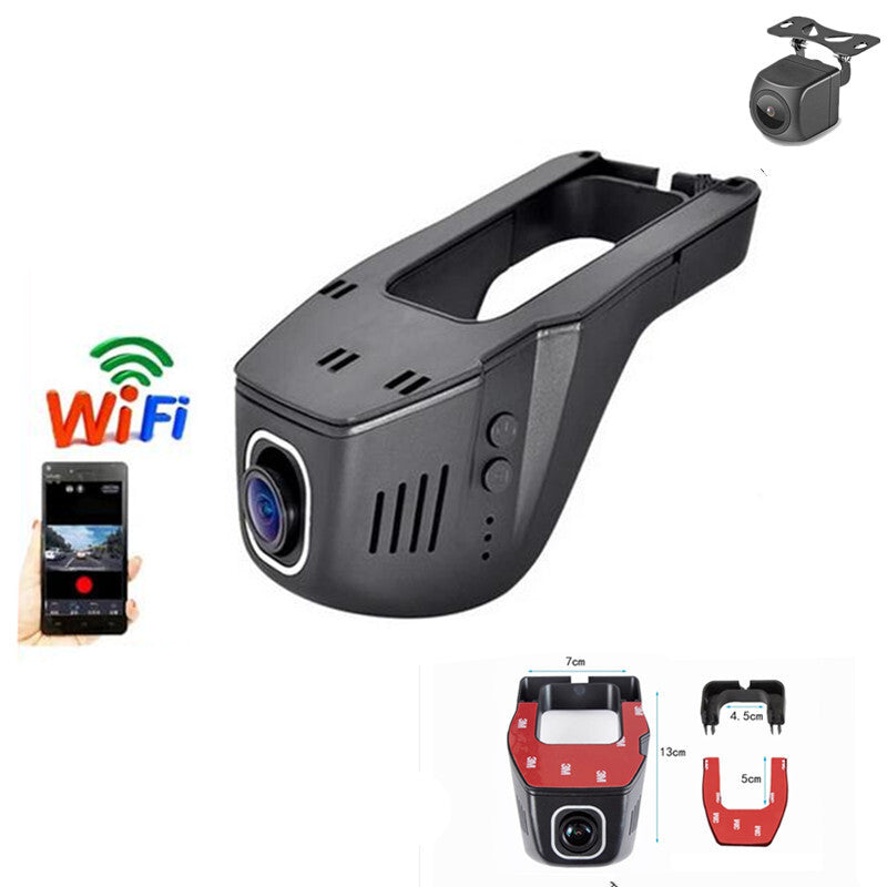Car WiFi DVR Video Recorder Dash Registrator 170¡ã Dash Cam Camera Dual Lens Kit