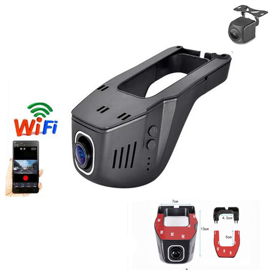 Car WiFi DVR Video Recorder Dash Registrator 170¡ã Dash Cam Camera Dual Lens Kit