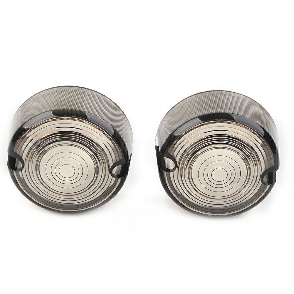 SmokenTurn Signal Lens Cover for Harley Dyna FXD FXR Sportster XLH 883 1200 FXST