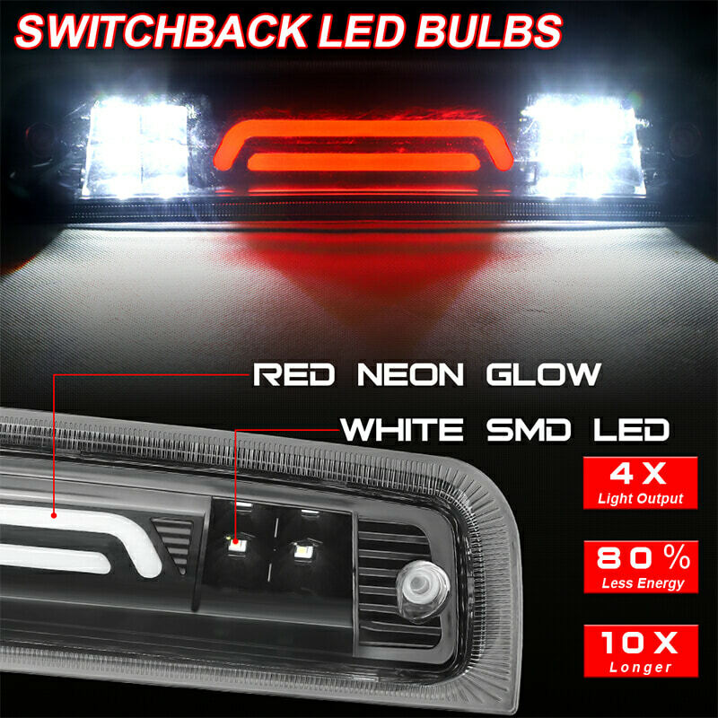 CLEAR LED 3RD THIRD BRAKE LIGHT CARGO LAMP For 09-18 for DODGE for RAM 1500 2500 3500 US