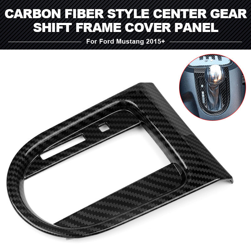 Center Console Gear Shift Frame Cover Panel Sticker fit 2015-2023 for Ford for Mustang