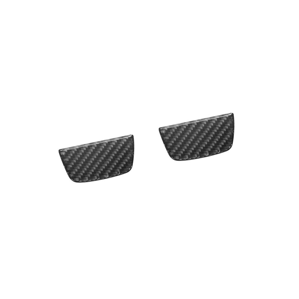 2X Carbon Fiber Front Door Pull Cover for Jeep for Wrangler JL 2018+ Gladiator 2020+