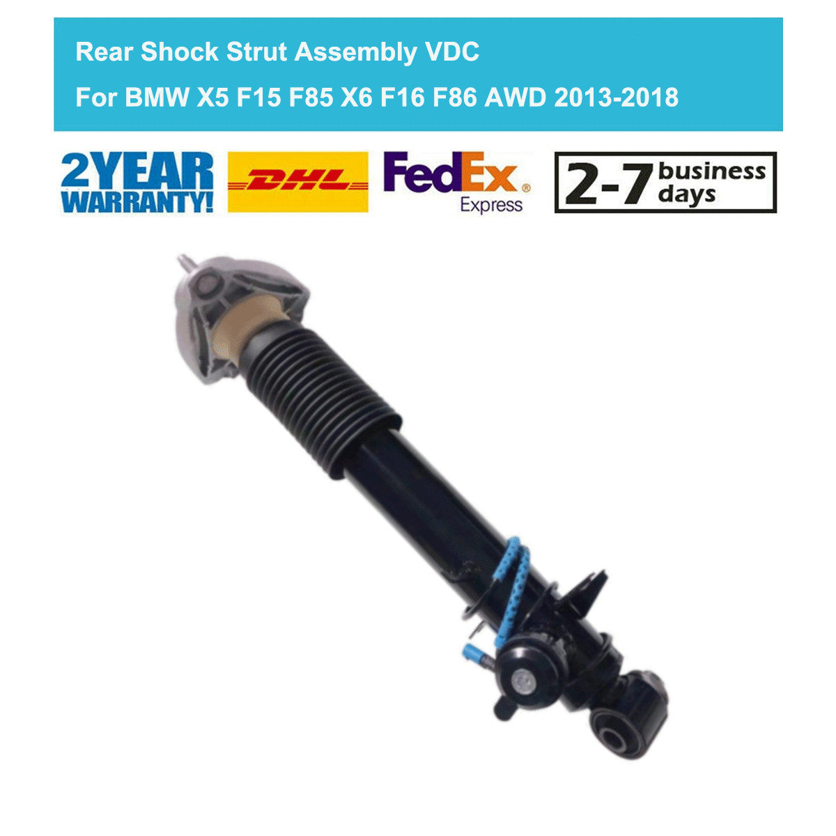 for BMW X5 X6 F15 F16 F85 F86 2014-2018 Rear Right Shock Strut Assembly EDC