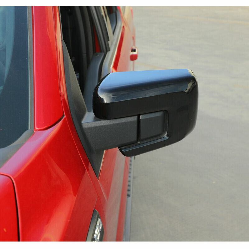 for ford  F-150 F150 2021 2022 2023 Glossy Black Side Rearview Mirror Cover Trim