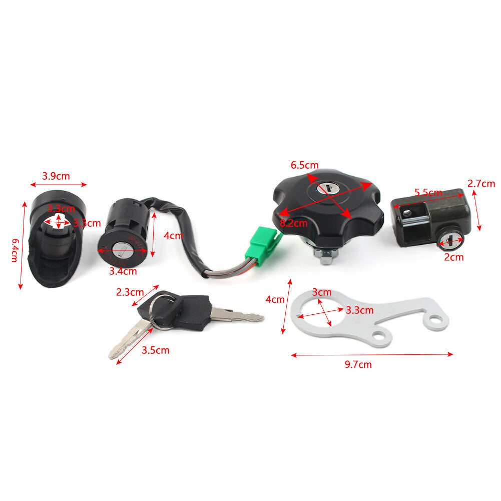 Ignition Key Switch Gas Cap Lock Set for Suzuki DRZ400SM 2005-22