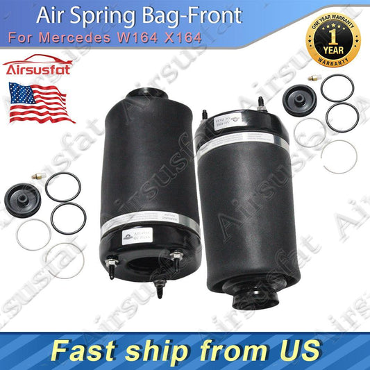Pair Front LeftRight Air Suspension Bags for Mercedes W164 ML350 X164 GL450 US