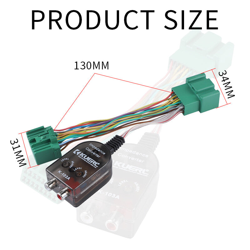 Car Add An Amplifier Adapter w/Amp Turn On Wire For 2014-2020 for Chevy for GMC 71-2107