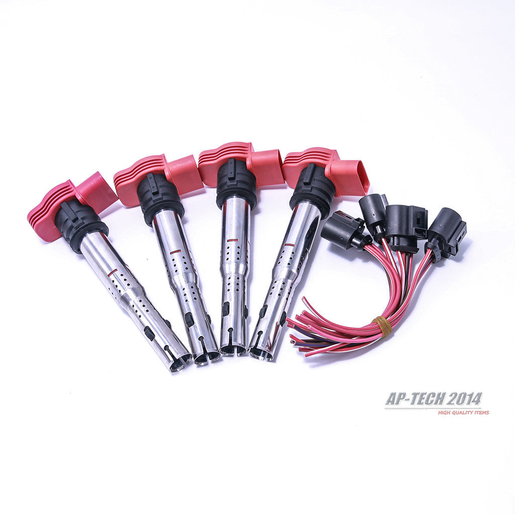 4Pcs Plug Ignition Coil Set for AUDI for A4 for A6 Q5 Q7 R8 for VW Touareg 06E 905 115 E