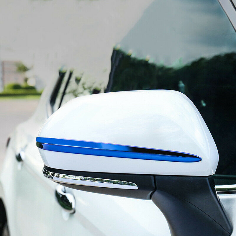 for Toyota for Camry 2018-2023 Blue Steel Outer Rearview Side Door Mirror Strip Trim