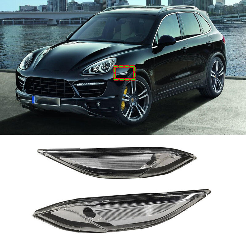 for Porsche for Cayenne 2011-2014 Clear Indicator Lamp Side Marker Light Body Pair