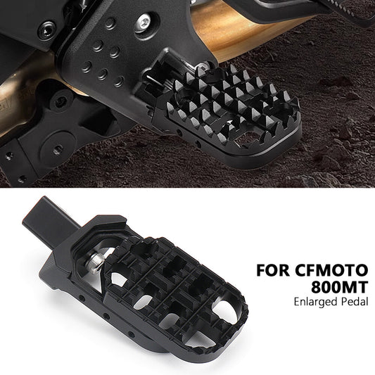 CNC Footrest Foot Peg Enlarged Riders Foot Rests Extender Pedal For CFMOTO 800MT