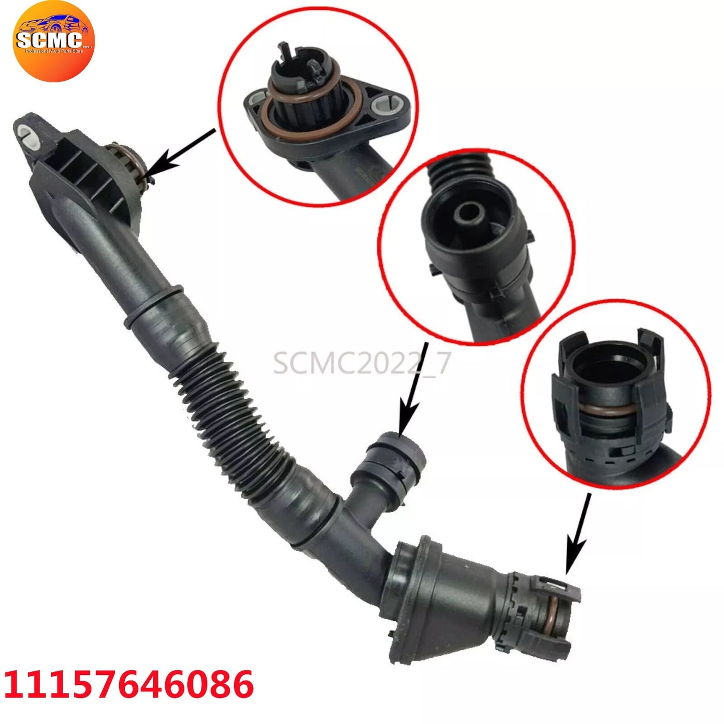Crankcase Vent Hoses for BMW 550i 550iX 650i 705i for ALPINA B7X 11157646086 4.4L