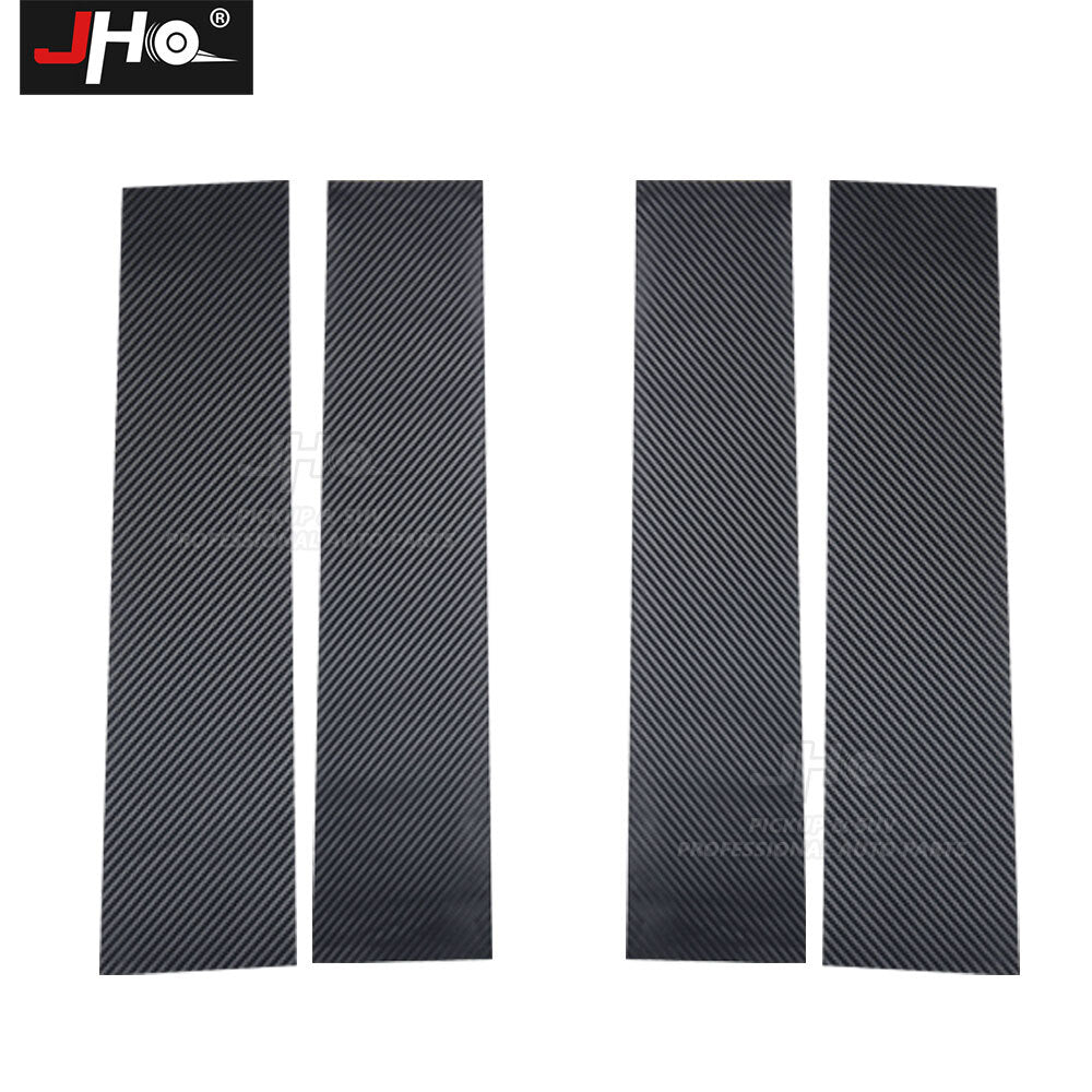 Carbon Fiber Style Window Pillar Post Sticker Trim Decor for Dodge for Ram 1500 TRX