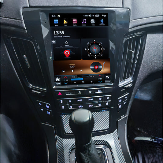 10.4 Android 11 Carplay Stereo GPS 2RAM+32ROM For 2006-2016 for Cadillac CTS Silver