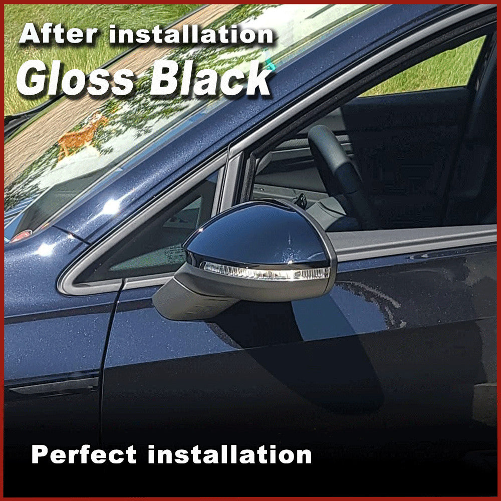 for VW for Golf 8 MK8 8R R-line GTI W/ Lane Assist Gloss Black Wing Mirror Cover Cap