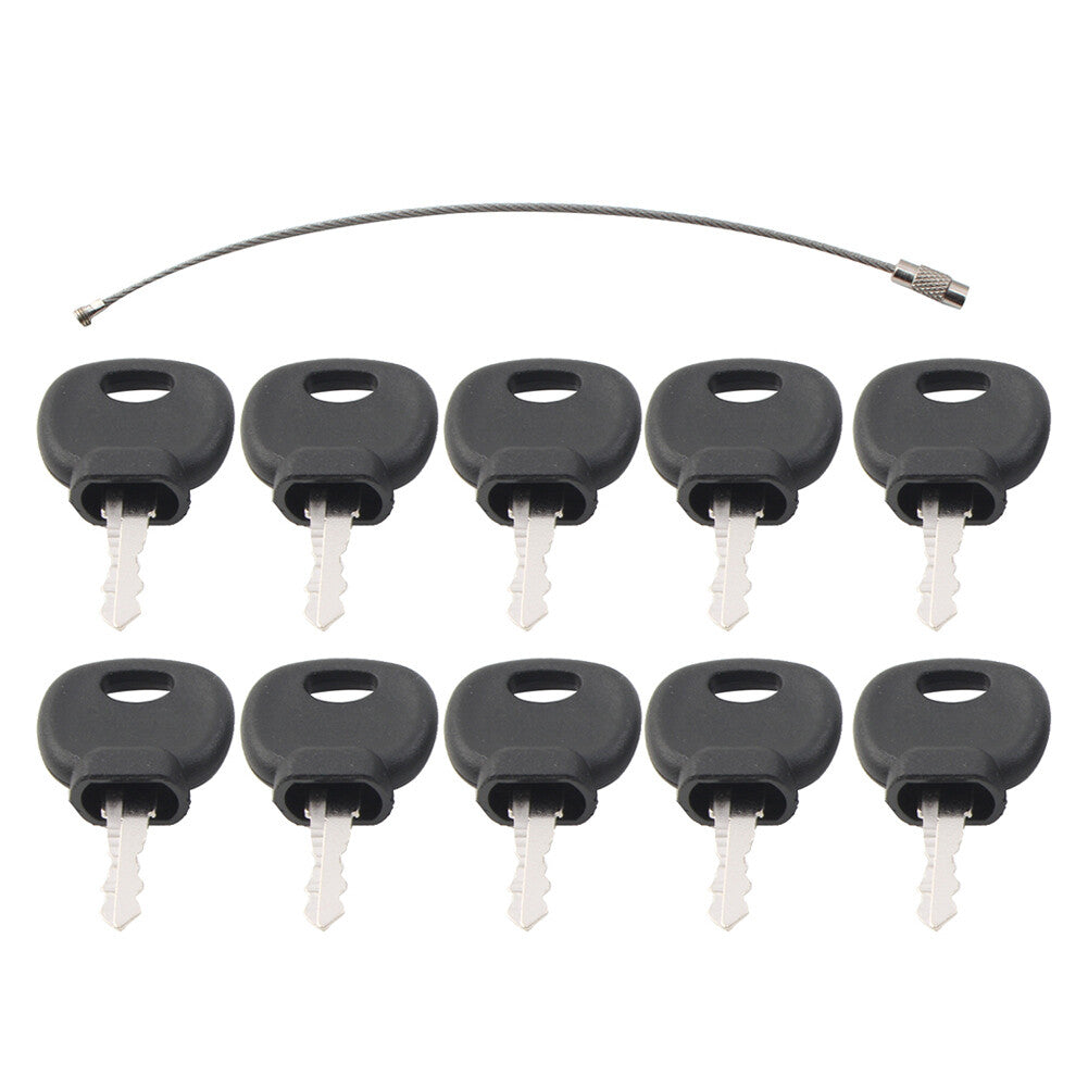 Ignition Keys 14707 14607 5755124 8035807 8U-9569 940451 Fit JCB Equipment 10PCS