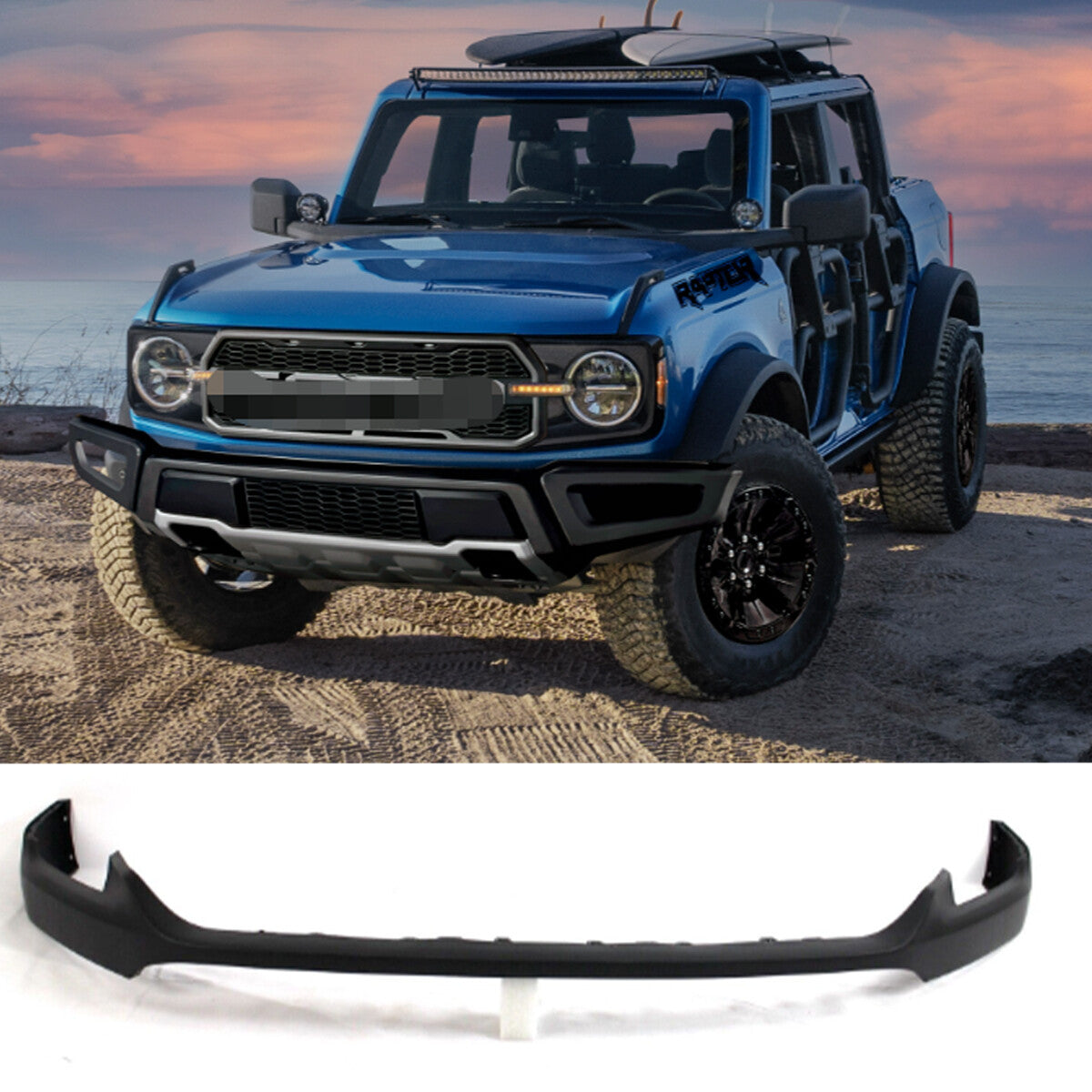 Front Bumper Cover Grille Upper Molding Trim For 2021-2023 for Ford F-150