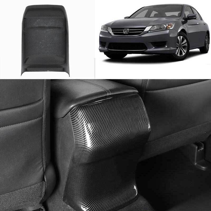 for Honda Accord LX 2013-2017 Carbon Fiber Rear Anti-Kick Panel Cover Trim 1Pcs