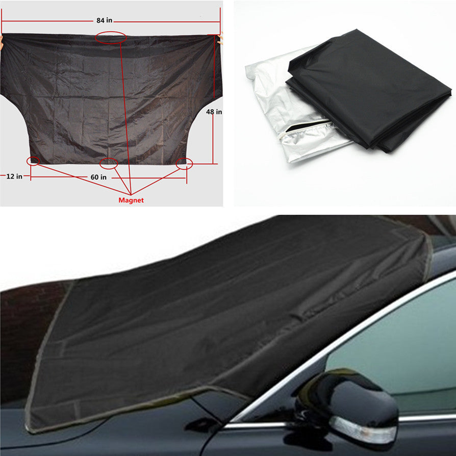 Car Snow Protect Cover Magnet Windshield Ice Sun Frost Protector Tarp Sun Shield