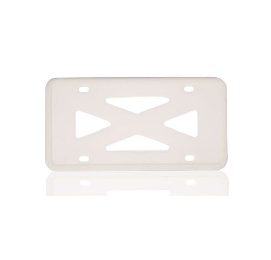 Dark luminous silicone for car license plate frame cover rear boots on for Chevrolet